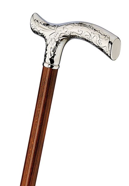 Walking stick walking stick ALTER FRITZ Fritz handle,chrome-plated light  metal,75-100cm